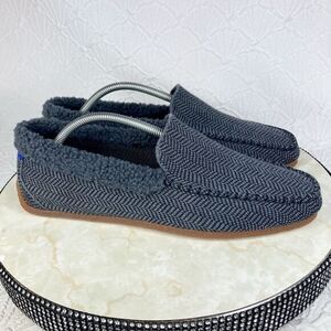 Rothy’s Shoes Mens Size 11 Gray The Merino Wool Sherpa Slipper Comfort Loafers
